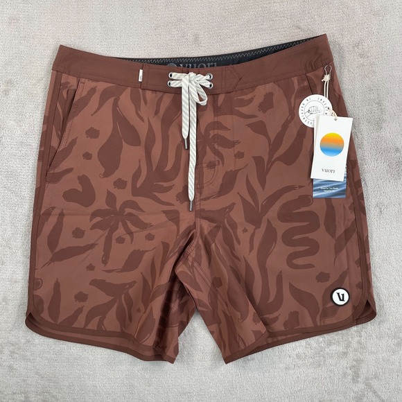 Vuori Other - Vuori Cruise Boardshorts Men’s 32 Hazelnut Contigo Performance Stretch NWT